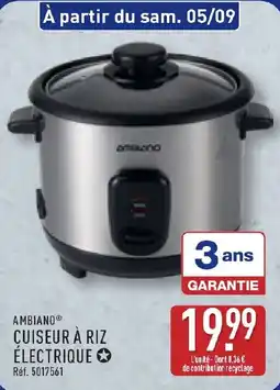 ALDI AMBIAINO CUISEUR À RIZ ÉLECTRIQUE offre