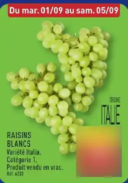 ALDI RAISINS BLANCS offre