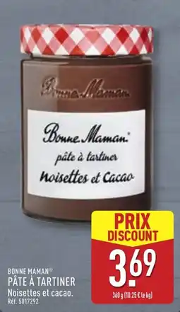 ALDI Bonne Maman Pâte à tartiner Noisettes et cacao offre