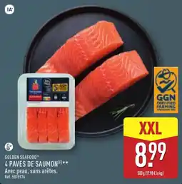 ALDI GOLDEN SEAFOOD 4 PAVÉS DE SAUMON offre