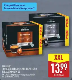 ALDI BARISSIMO ESPRESSO offre