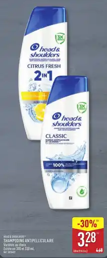 ALDI head & shoulders SHAMPOOING ANTIPELLICULAIRE offre