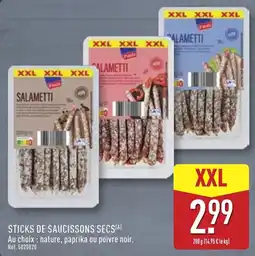 ALDI Salametti Sticks de saucissons secs offre
