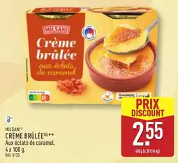 ALDI MILSANI CRÈME BRÛLÉE offre