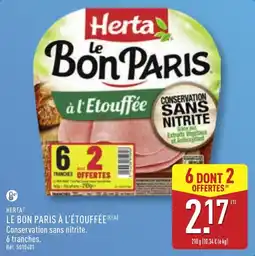 ALDI Herta Le Bon Paris offre