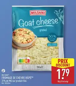 ALDI MILSANI FROMAGE DE CHÈVRE RÂPÉ offre