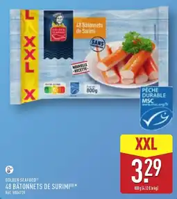 ALDI GOLDEN SEAFOOD 48 BÂTONNETS DE SURIMI offre