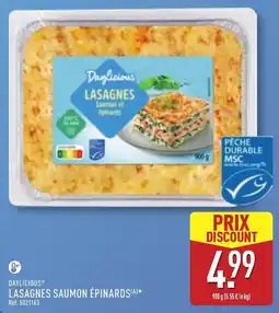 ALDI Daylicious LASAGNES SAUMON ÉPINARDS offre