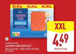 ALDI GOLDEN SEAFOOD SAUMON FUMÉ NORVÈGE offre