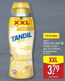 ALDI TANDiL PERLES DE LINGE offre