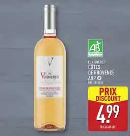 ALDI Le Vigneret Côtes de Provence offre