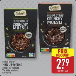ALDI GOLDEN BRIDGE MUESLI PROTÉINÉ offre