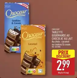 ALDI Choceur TABLETTE GOURMANDE AU CHOCOLAT AU LAIT offre