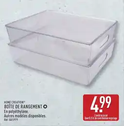 ALDI HOME CREATION BOÎTE DE RANGEMENT offre