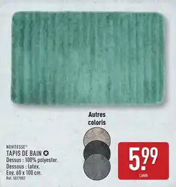 ALDI NOVITESSE TAPIS DE BAIN offre