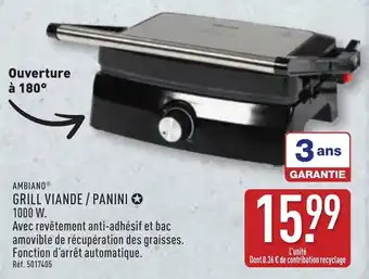 AMBIANO GRILL VIANDE / PANINI