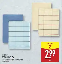 ALDI CROFTON TORCHONS offre
