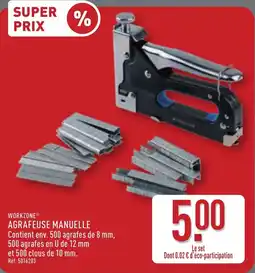 ALDI WORKZONE AGRAFEUSE MANUELLE offre