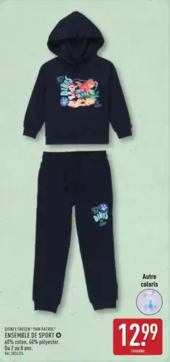 ALDI DISNEY FROZEN® PAW PATROL® ENSEMBLE DE SPORT offre