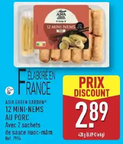 ALDI ASIA GREEN GARDEN 12 MINI-NEMS AU PORC offre