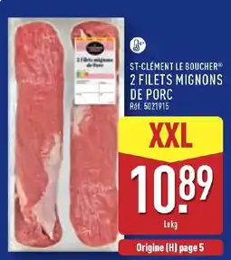 ALDI ST-CLÉMENT LE BOUCHER 2 FILETS MIGNONS DE PORC offre