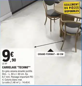CARRELAGE "TECHNO"