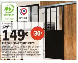 E.Leclerc Brico KIT COULISSANT "ATELIER" offre