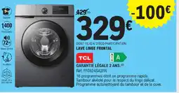 E.Leclerc Tcl lave linge frontal offre