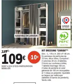 E.Leclerc Brico CORIDO KIT DRESSING offre