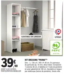 E.Leclerc Brico KIT DRESSING PRIMA offre