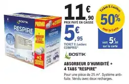 E.Leclerc Brico BOSTIK ABSORBEUR D'HUMIDITÉ offre