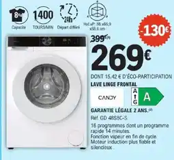 E.Leclerc CANDY LAVE LINGE FRONTAL offre