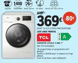 E.Leclerc TCL LAVE LINGE FRONTAL offre
