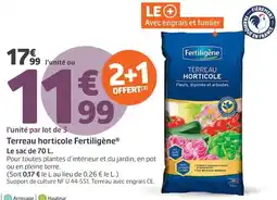 Jardiland Fertiligène Terreau horticole offre