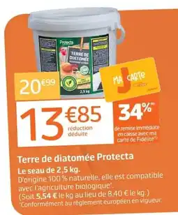 Jardiland Protecta Terre de diatomée offre