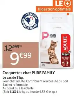 Jardiland PURE FAMILY Croquettes chat offre