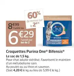 Jardiland Purina One Bifensis croquettes offre