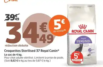 Jardiland Royal Canin Croquettes Sterilised 37 offre