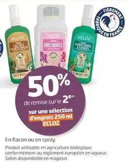Jardiland ECLOZ en flacon ou en spray offre