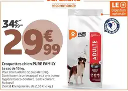 Jardiland PURE FAMILY Croquettes chien offre