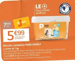 Jardiland PURE FAMILY Biscuits sandwich offre