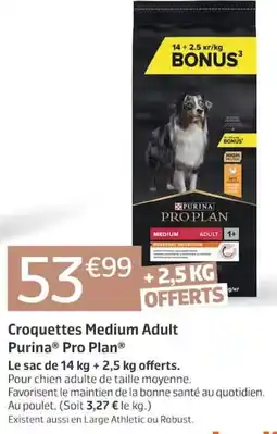 Jardiland Purina Pro Plan Croquettes Medium Adult offre