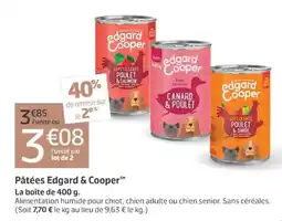 Jardiland Edgard & Cooper Pâtées offre