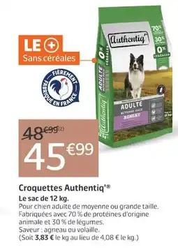 Jardiland Authentiq Croquettes offre