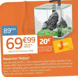 Jardiland Aquarium Kubus offre