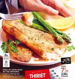 Thiriet Filets de merlu blanc du cap meuniere offre