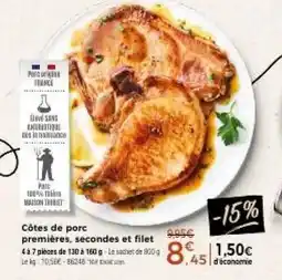 Thiriet MAISON TRIBET Côtes de porc offre