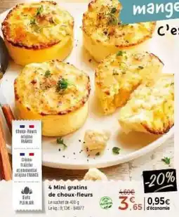 Thiriet Bataille Mini gratins de choux-fleurs offre