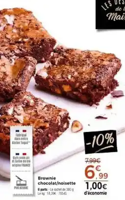 Thiriet Les Desserts de la Maison Brownie chocolat/noisette offre