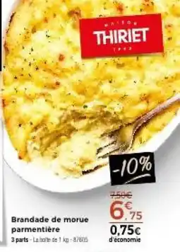 Thiriet THIRIET Brandade de morue parmentière offre
